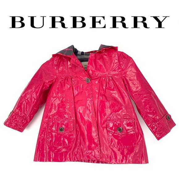 Burberry Other - Burberry Girls Pink Rain Jacket Size 4Y